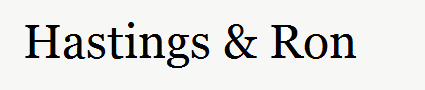 Hastings & Ron